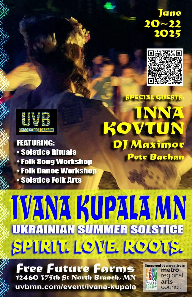Get information & buy tickets to Ivana Kupala MN 2025 Ukrainian Summer Solstice on Jun 20, 15:00 @Free Future Farms | Ukrainian Village Band