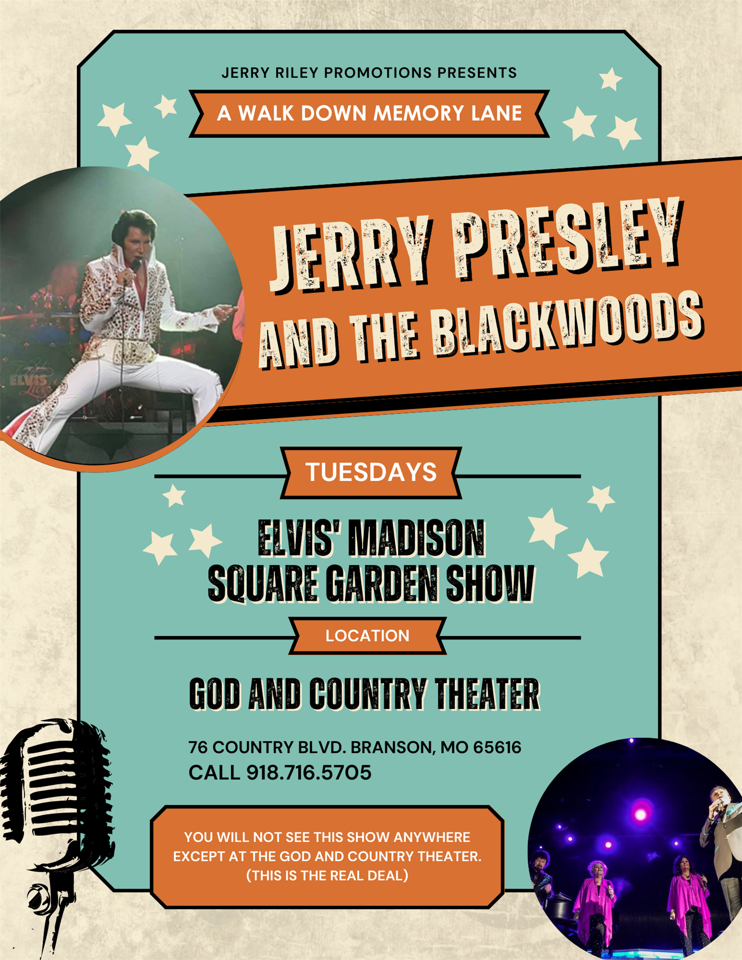Jerry Presley & The Blackwoods Recreate Elvis Presley's Madison Square Garden Concert image