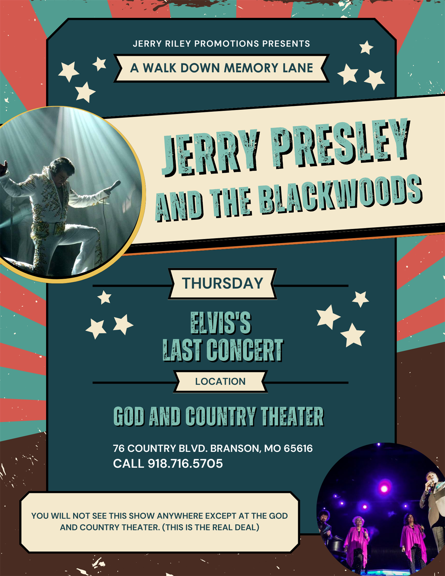 Jerry Presley & The Blackwoods Perform Elvis' Last Concert image