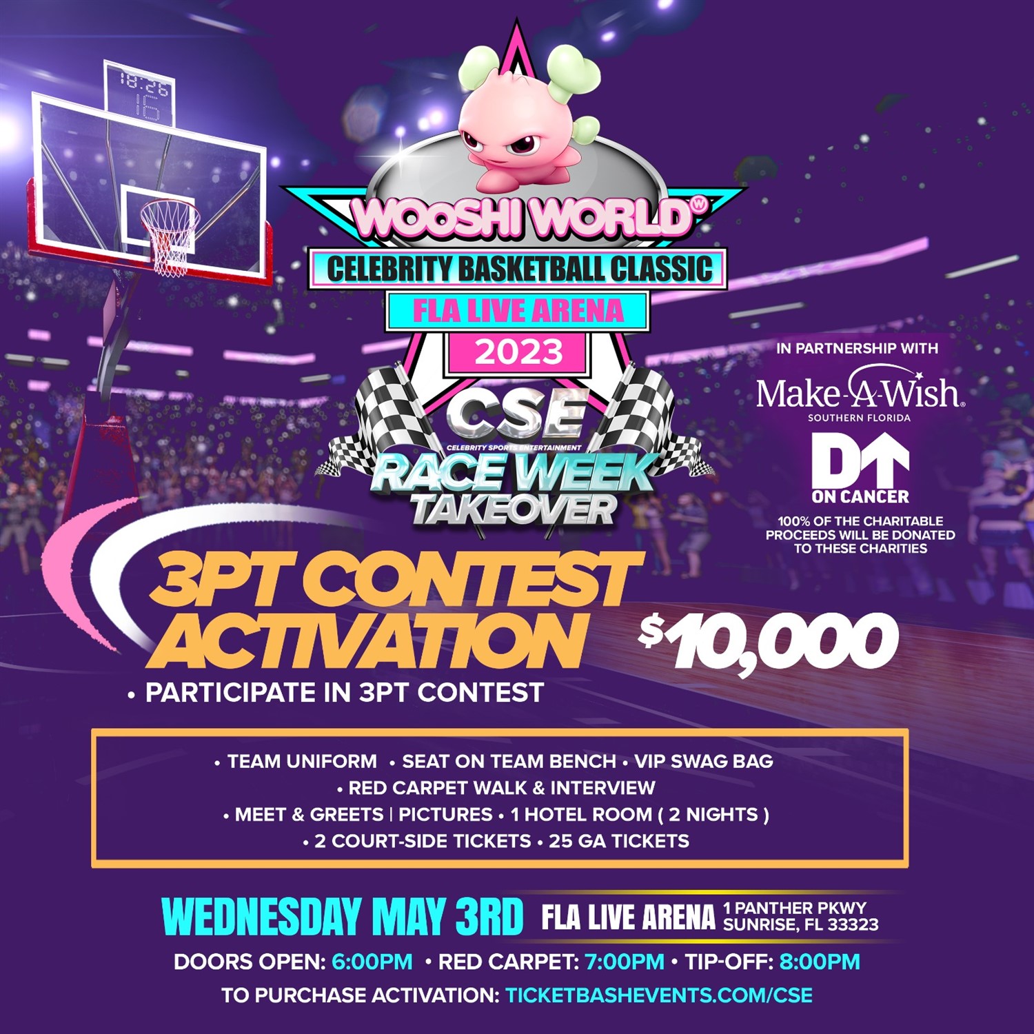 Wooshi World Celebrity Basketball Classic (3PT Activation) image