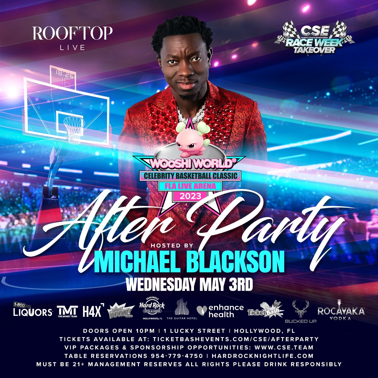 Wooshi World Celebrity Basketball After Party image