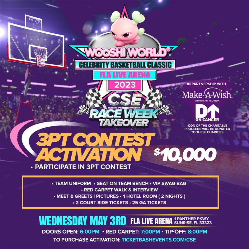 Wooshi World Celebrity Basketball Classic (3PT Activation)