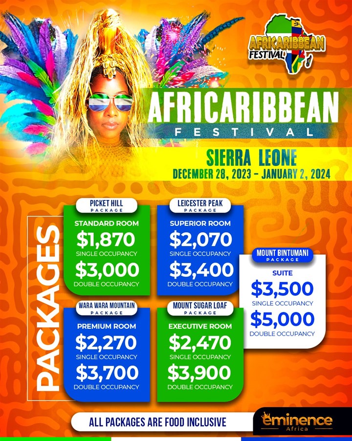 Get Information and buy tickets to AfriCaribbean Festival Freetown, Sierra Leone  on www.fetefinders.com