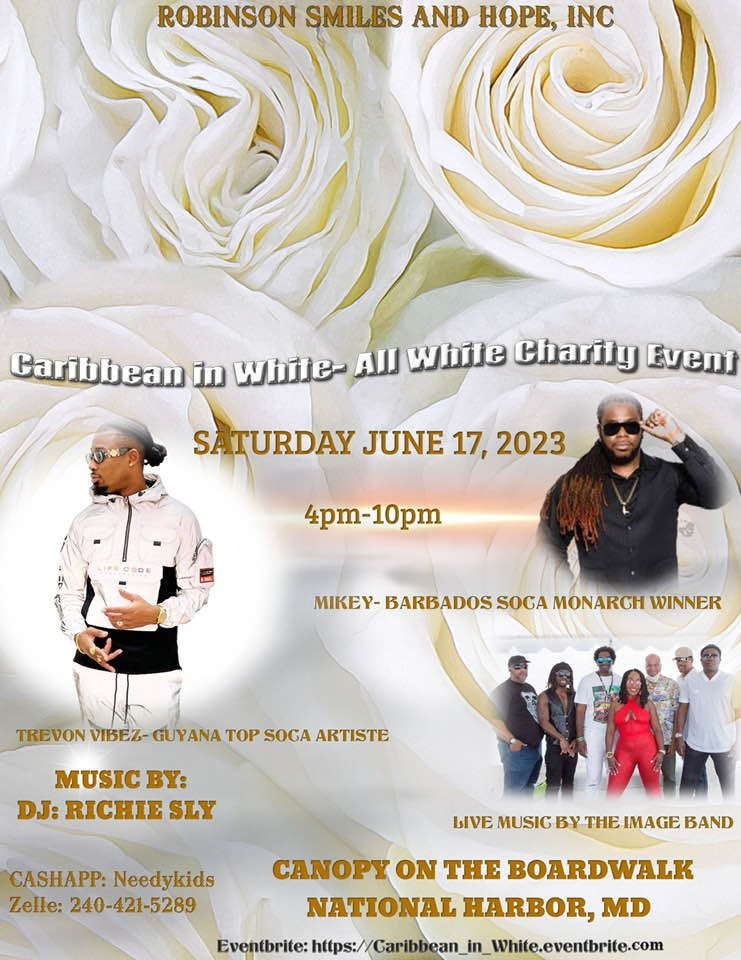 Caribbean in White ~ All White Caribbean Fundraiser image