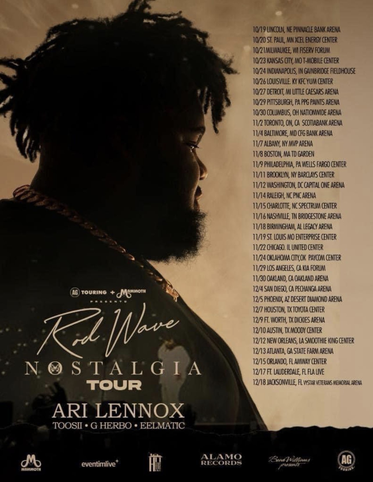 ROD WAVE + ARI LENNOX + TOOSII: NOSTALGIA image