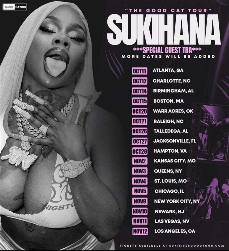 Get Information and buy tickets to SUKIHANNA: THE GOOD CAT TOUR NATIONWIDE TOUR on MY TICKETS™