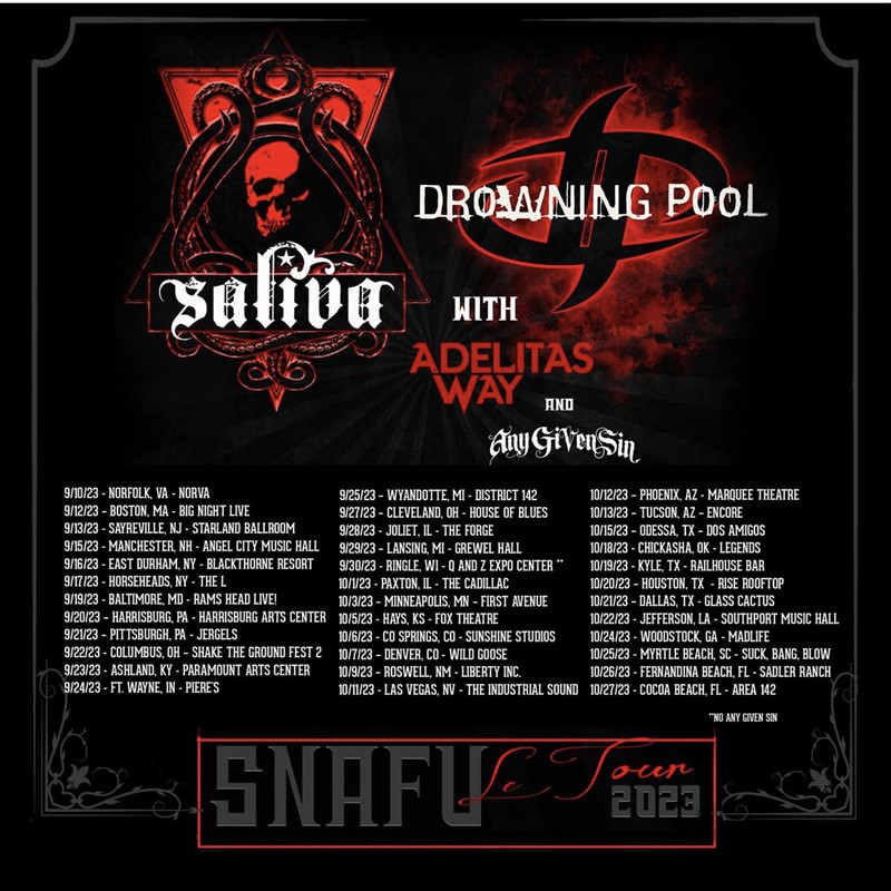 SALIVA: DROWNING POOL