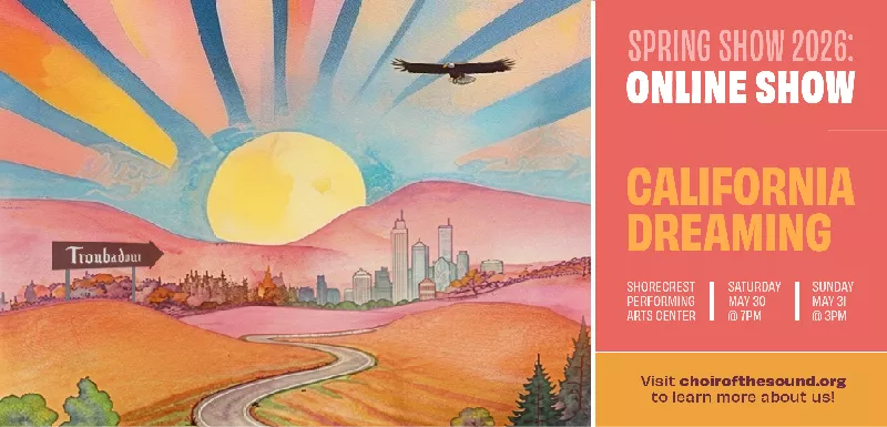 Get Information and buy tickets to ONLINE: COTS California Dreaming  on Choir of The Sound