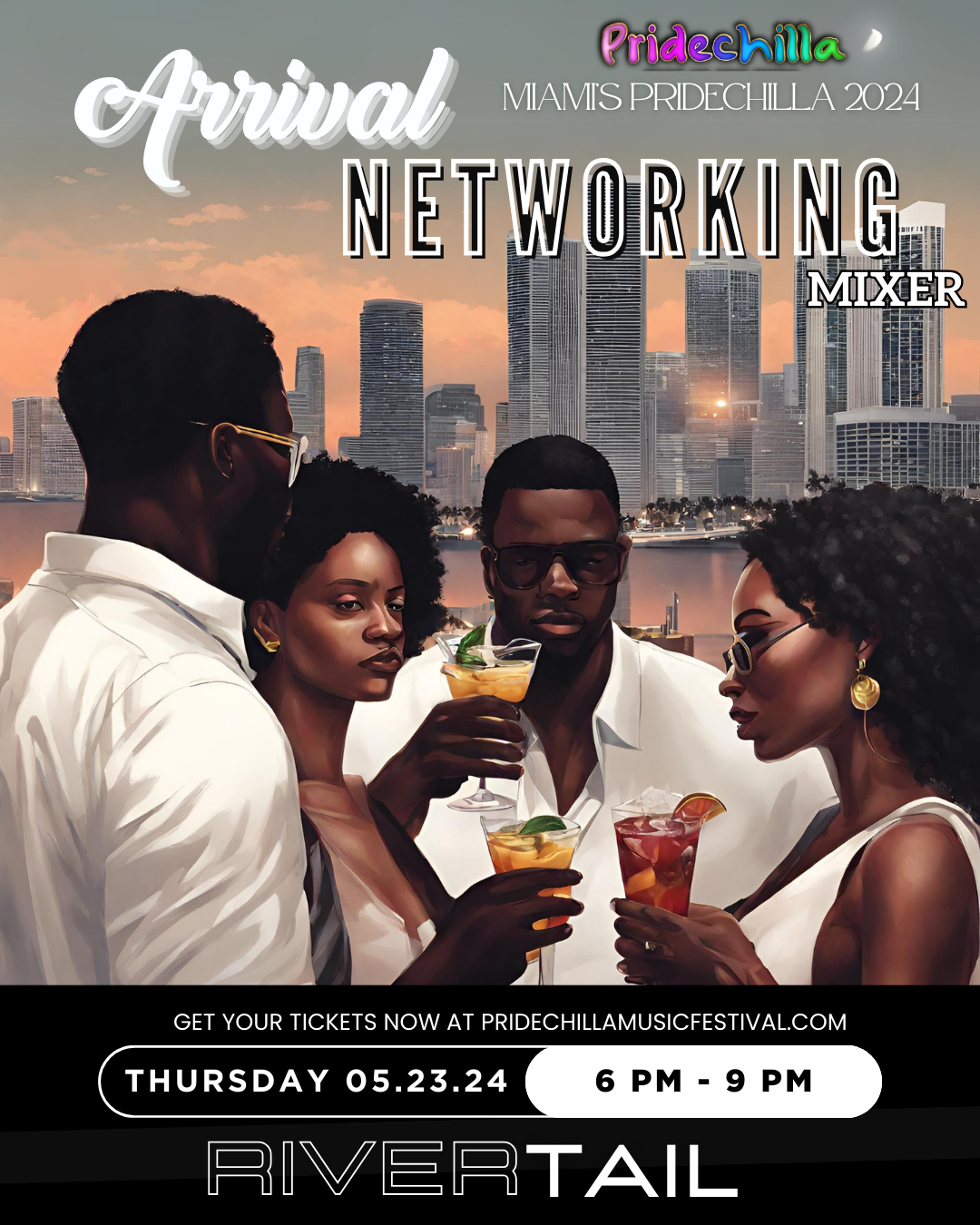 Arrival Networking Mixer  on May 23, 18:00@Rivertail Fort Lauderdale - Buy tickets and Get information on Afro Pride Federation pridechillamusicfestival