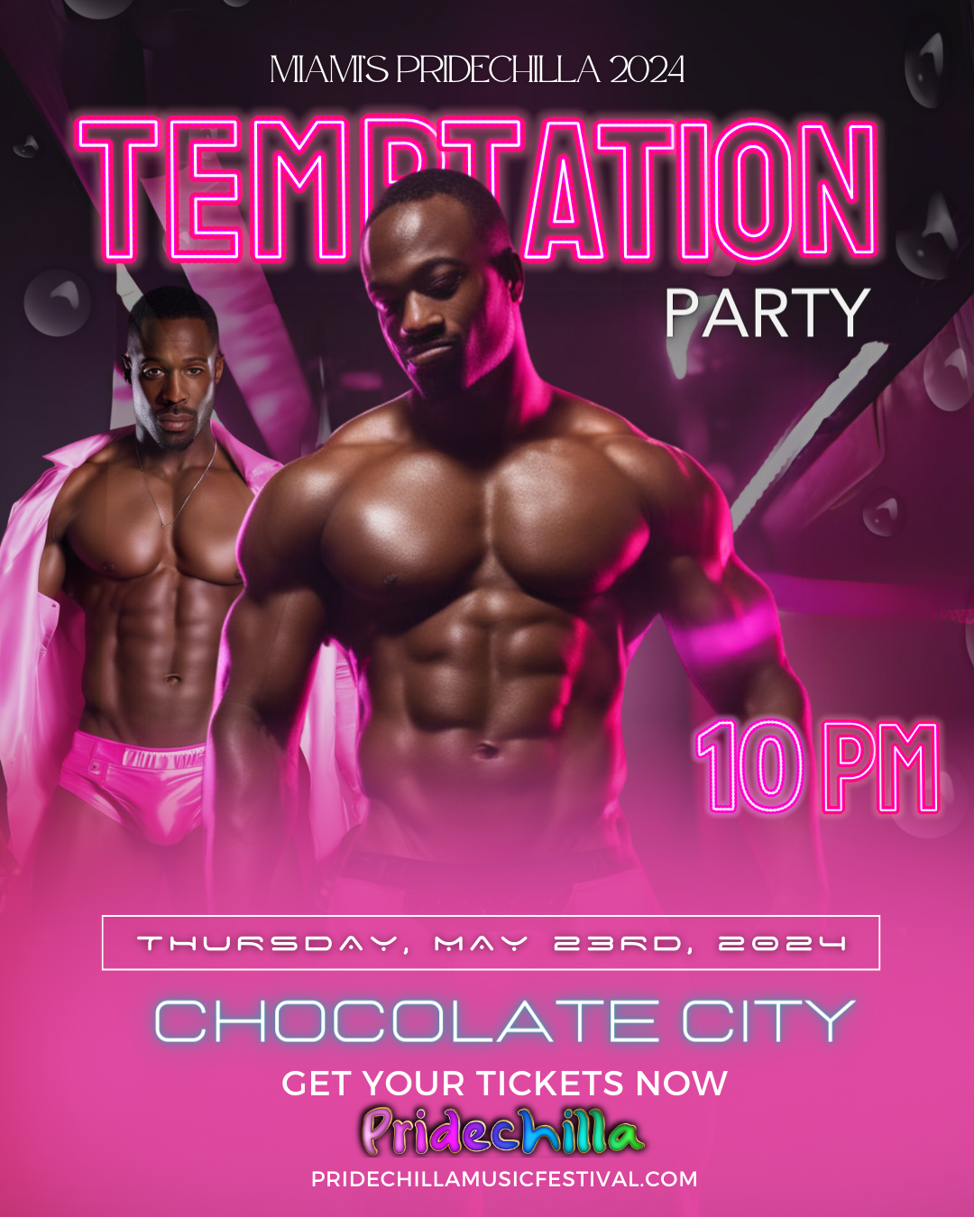 Temptation  on May 23, 22:00@Chocolate City - Buy tickets and Get information on Afro Pride Federation pridechillamusicfestival