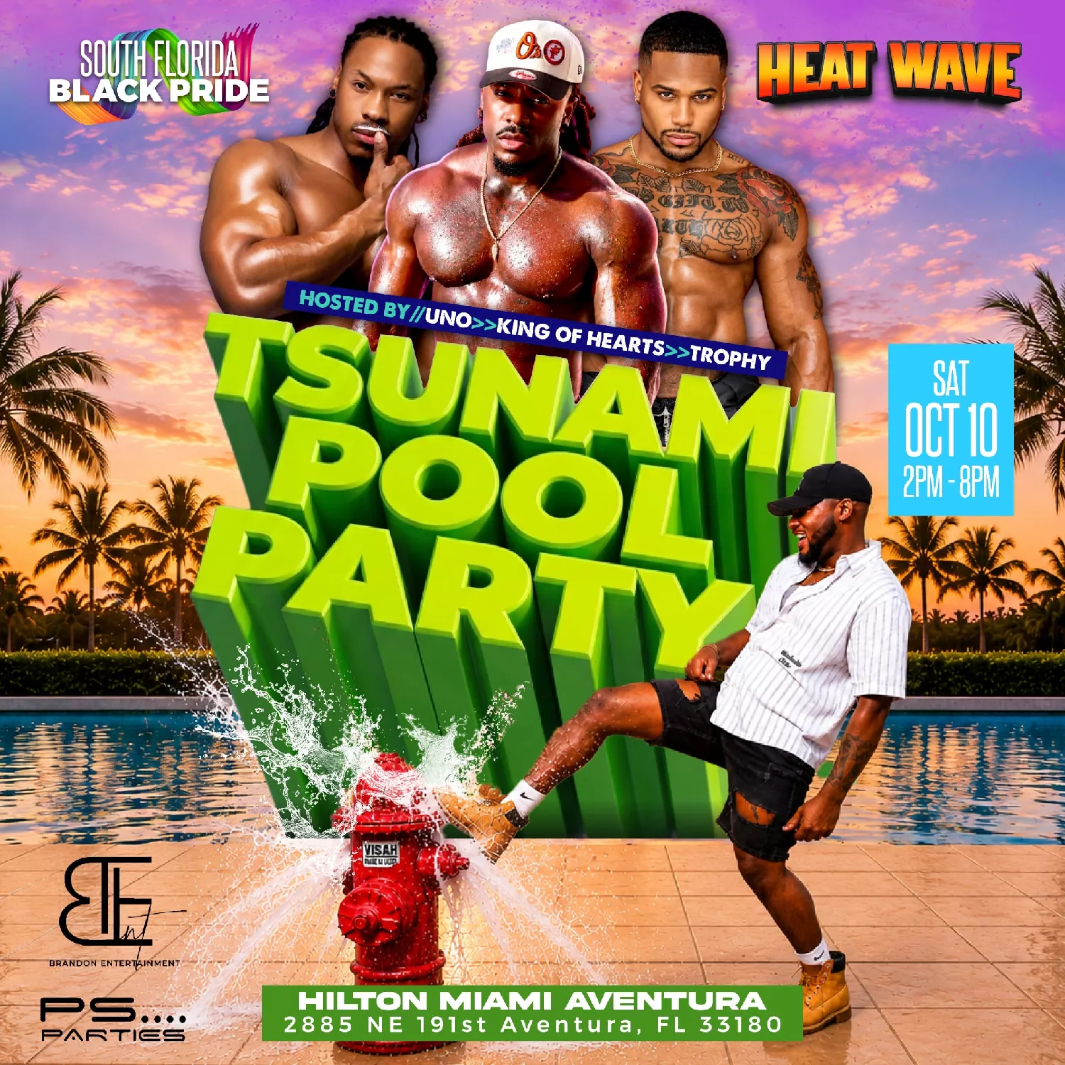 Get information & buy tickets toTsunami Pool Party Hilton Miami Adventura on Oct 10, 14:00 @Hilton Miami Aventura | South Florida Black Pride