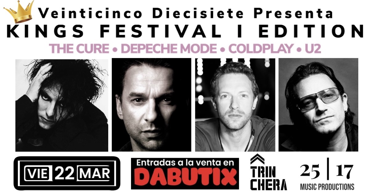 KINGS FESTIVAL I EDICIÓN (THE CURE, DEPECHE MODE, COLDPLAY & U2) en MÁLAGA image