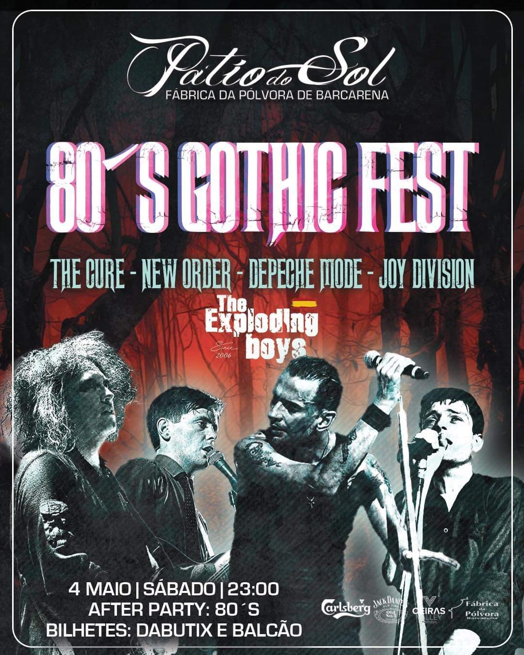 80’s GOTHIC FEST II EDITION: THE CURE, DEPECHE MODE, NEW ORDER & JOY DIVISION TRIBUTES  on May 04, 23:00@Patio do Sol (Lisboa) - Buy tickets and Get information on DABUTIX dabutix.com