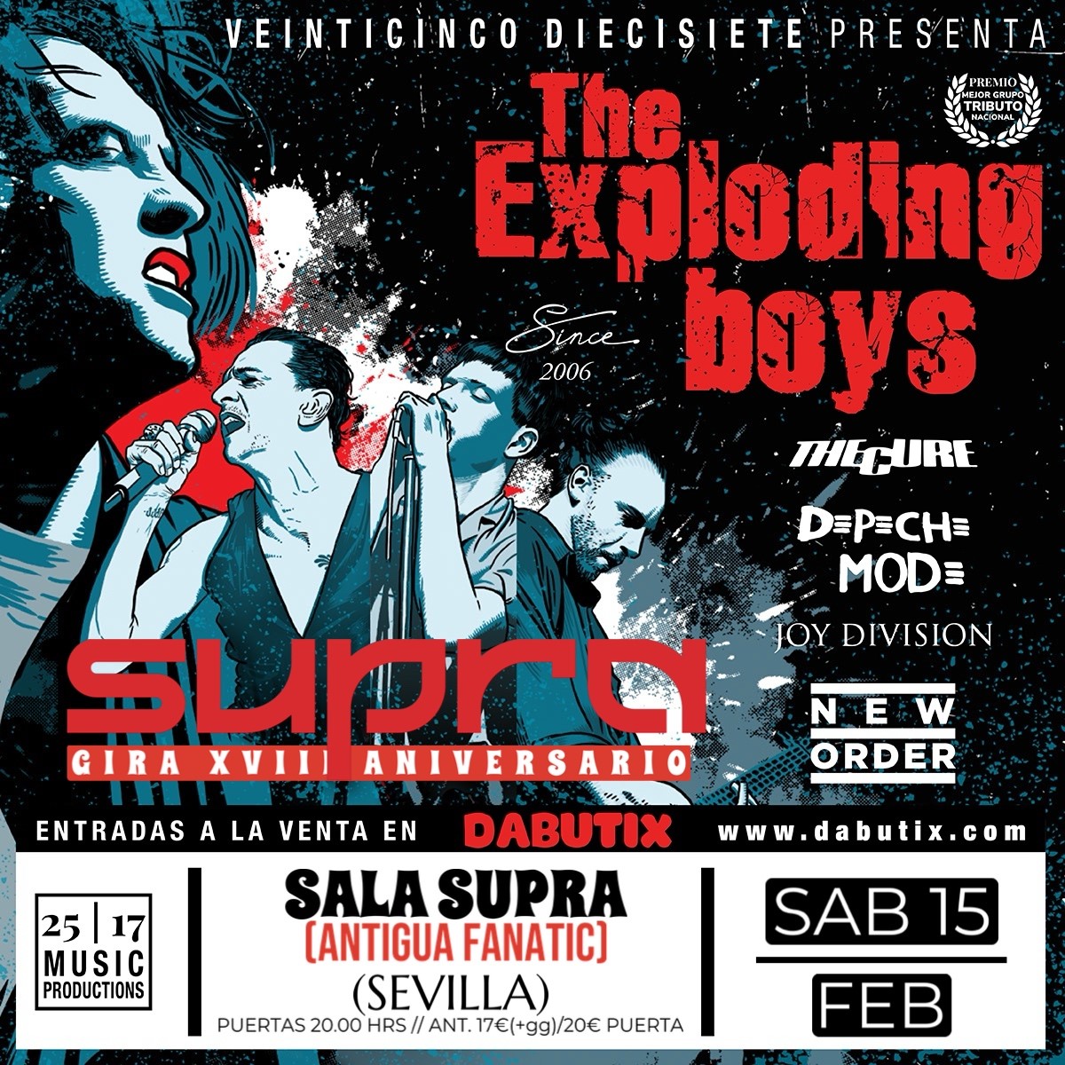 SEVILLA: THE EXPLODING BOYS EN LA SALA SUPRA (NTIGUA SALA FANATIC) DE SEVILLA image