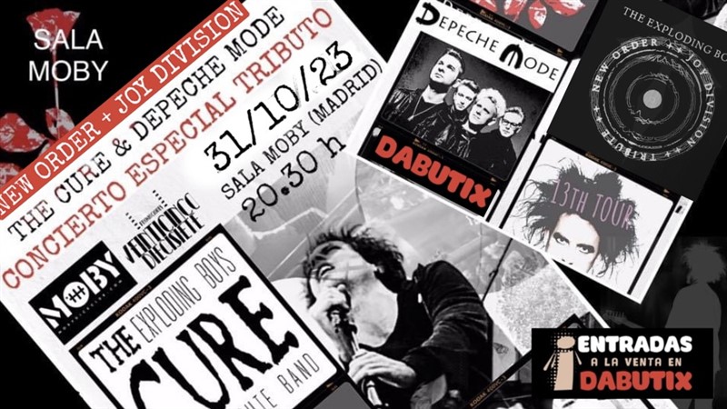 Obtener información y comprar entradas para THE EXPLODING BOYS EN MADRID: SALA MOBY HALLOWEEN SPECIAL The Cure, Depeche Mode, New Order & Joy Division Tributes (Since 2006) en DABUTIX.