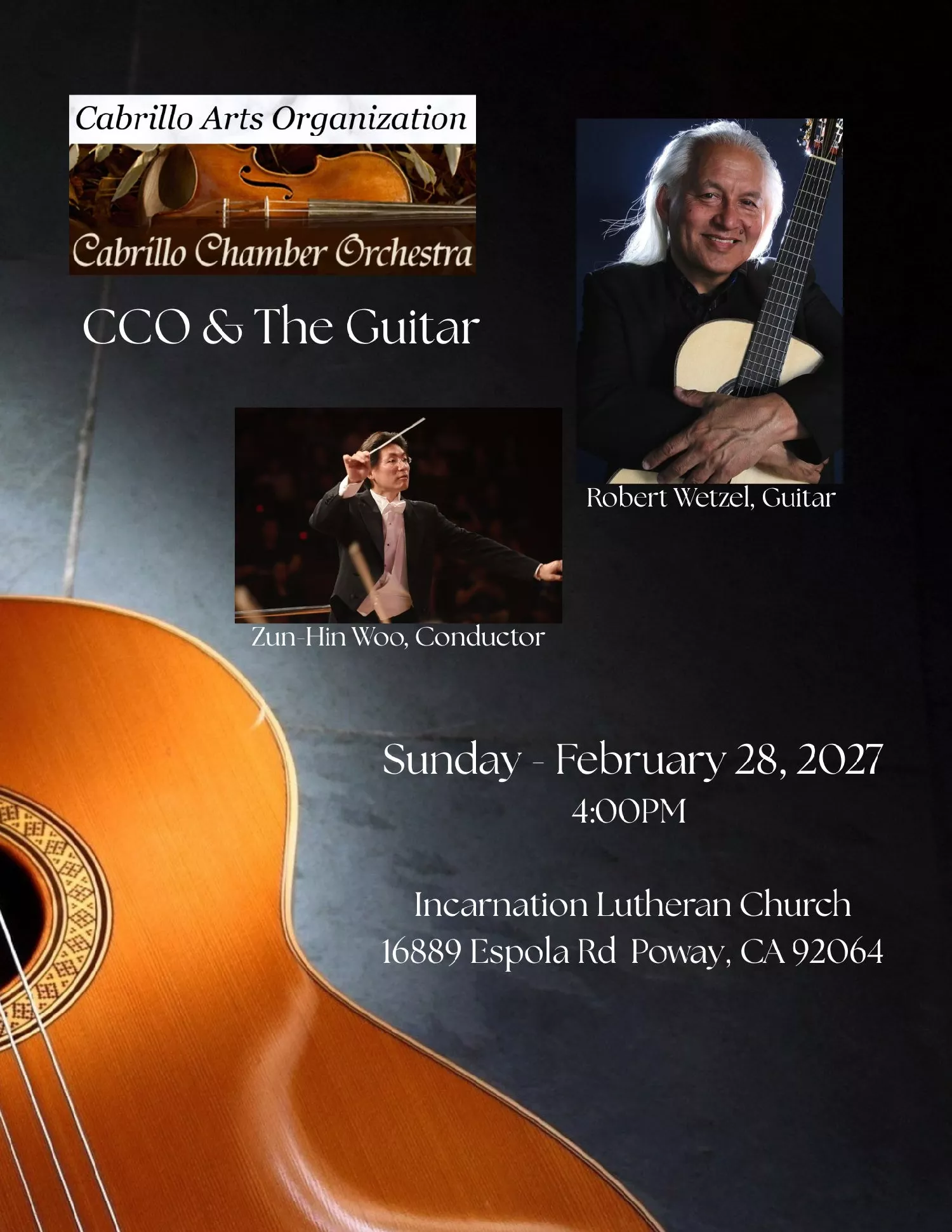 Get Information and buy tickets to CCO & The Guitar  on Cabrillo Chamber Orchestra