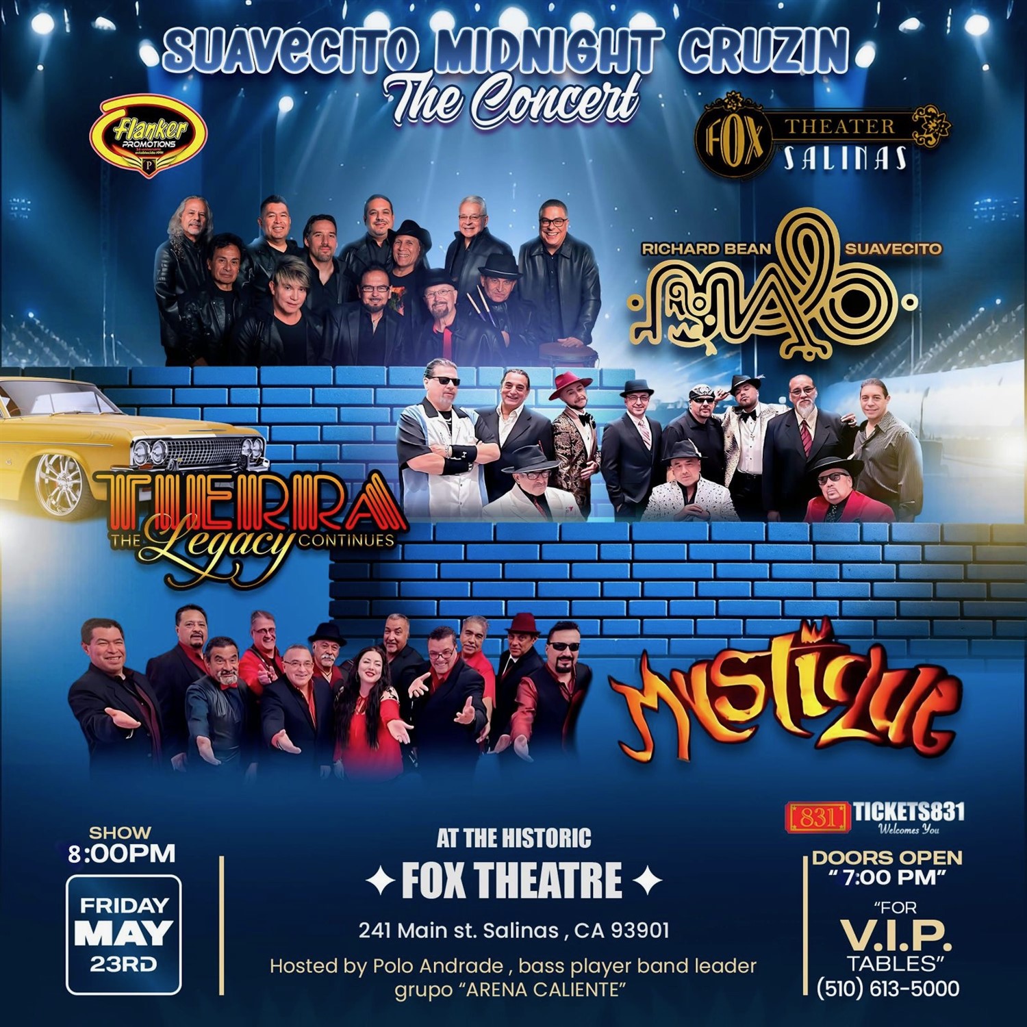 Suavecito Midnight Cruzin The Concert flyer