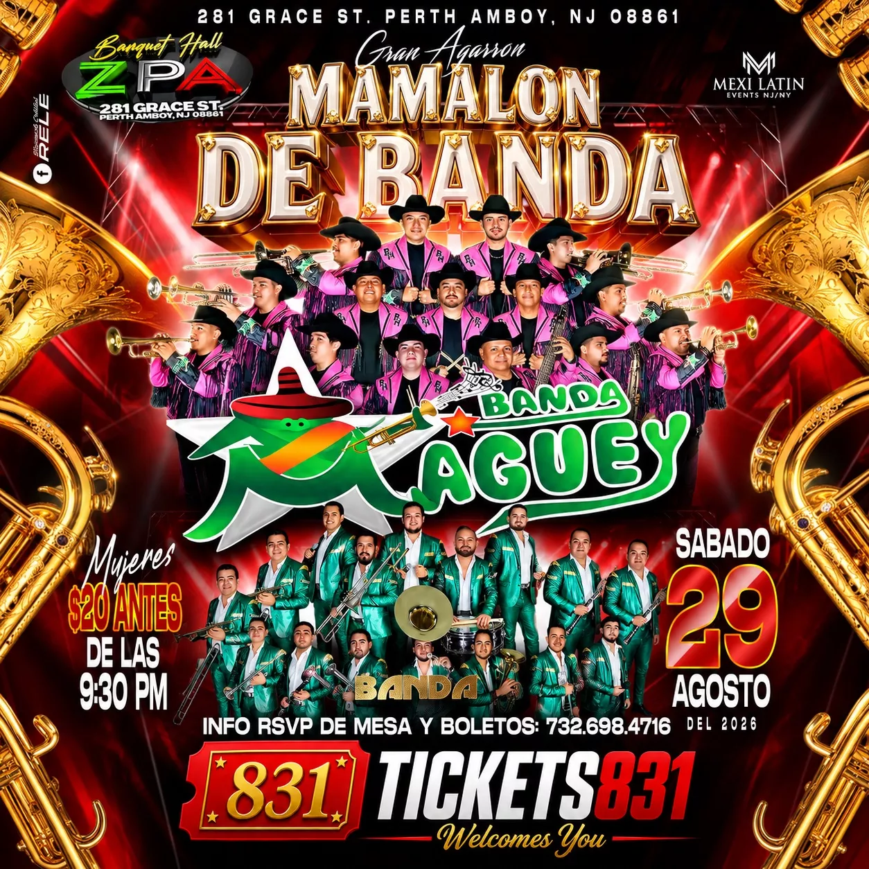 Get Information and buy tickets to Banda Maguey | Banda Los Montoya  on tickets831