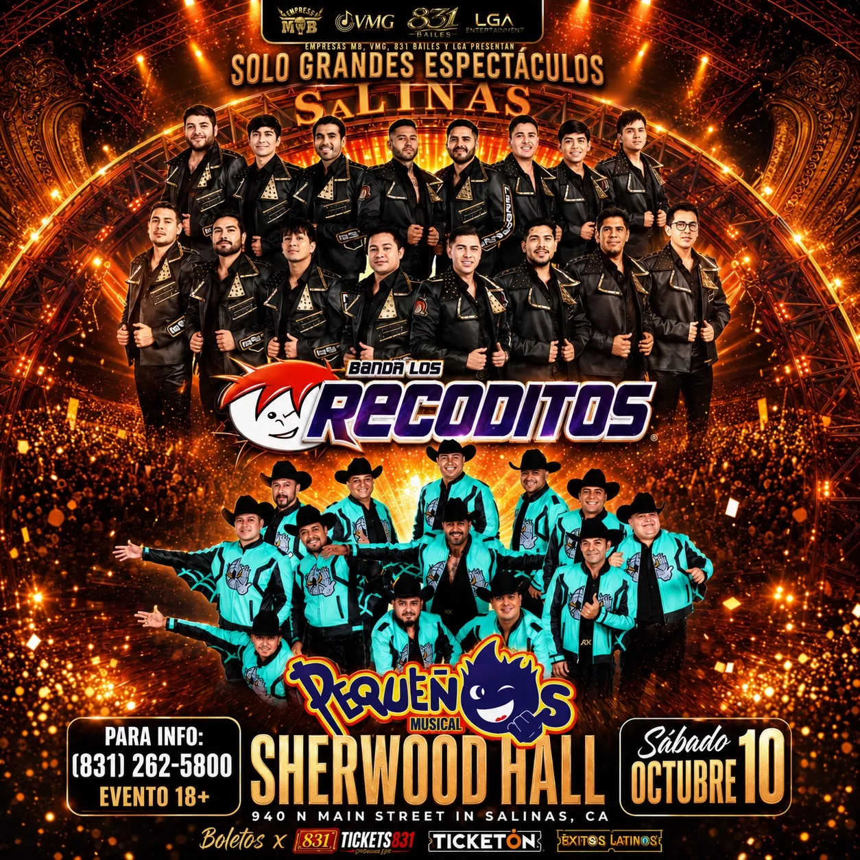 Get Information and buy tickets to Banda Los Recoditos | Banda Pequeños Musical  on tickets831