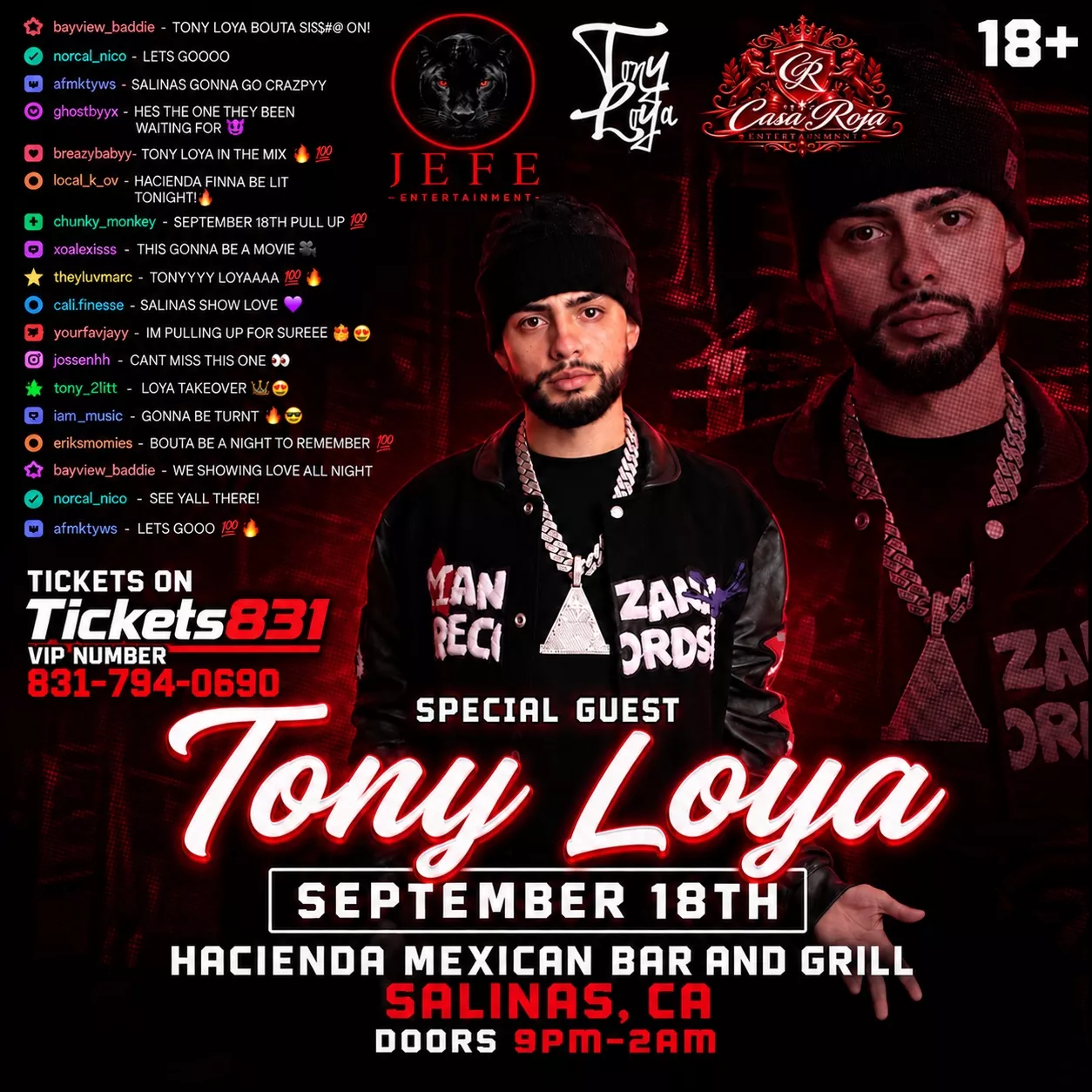 Get Information and buy tickets to Tony Loya  on tickets831