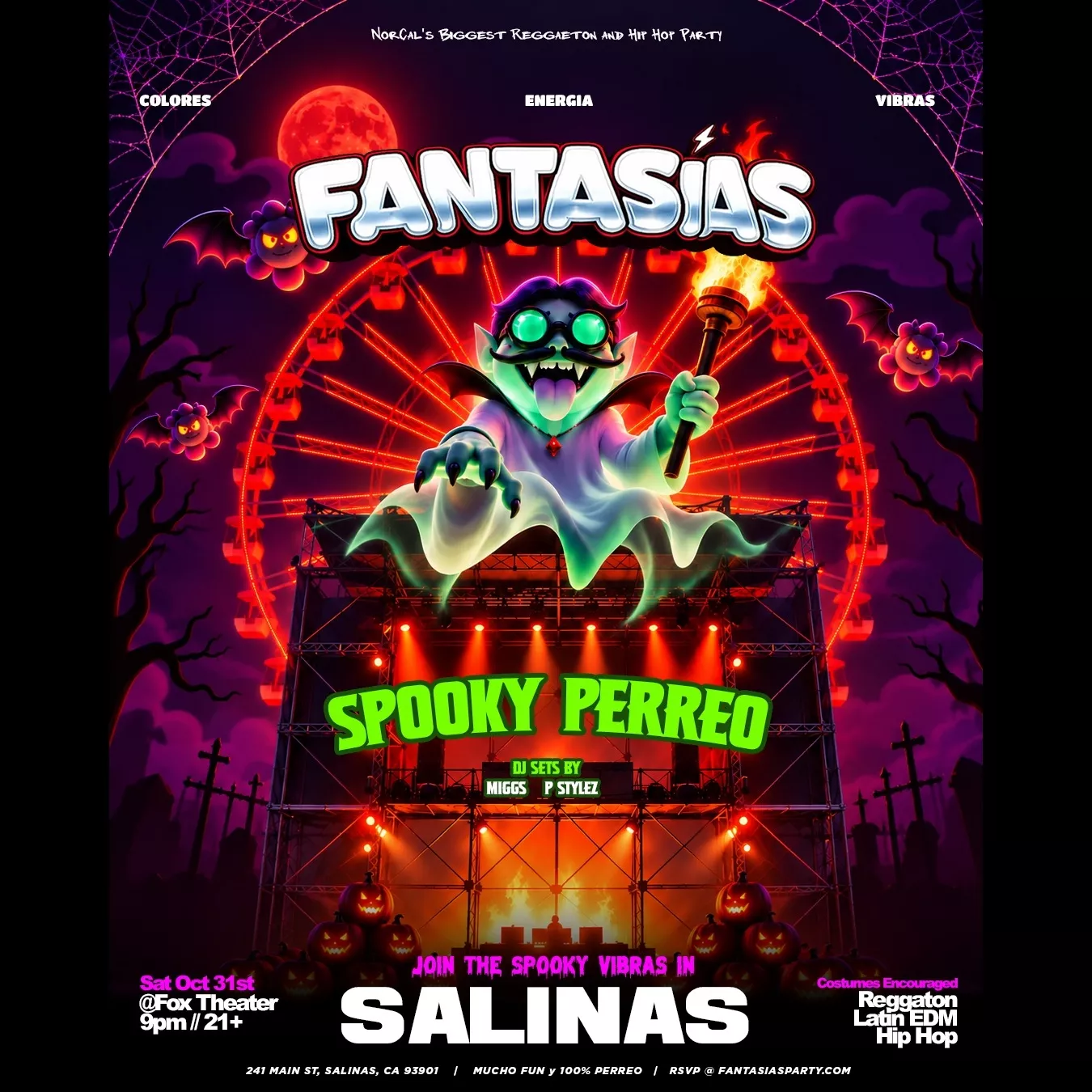 Get Information and buy tickets to Fantasías Spooky Perreo on tickets831