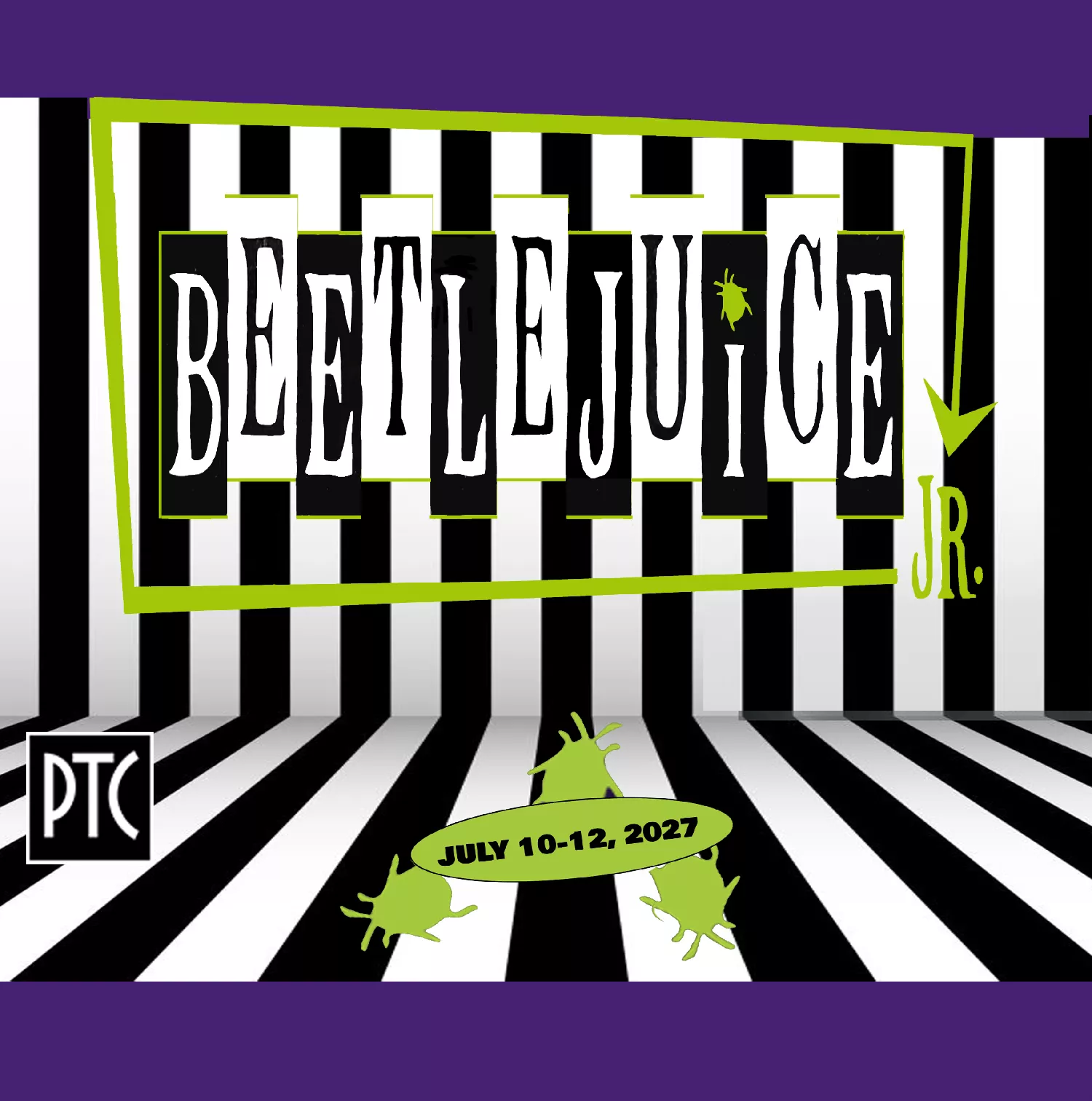 Get Information and buy tickets to Beetlejuice Jr. Produced by Pittsburg Theatre Company on tickets831