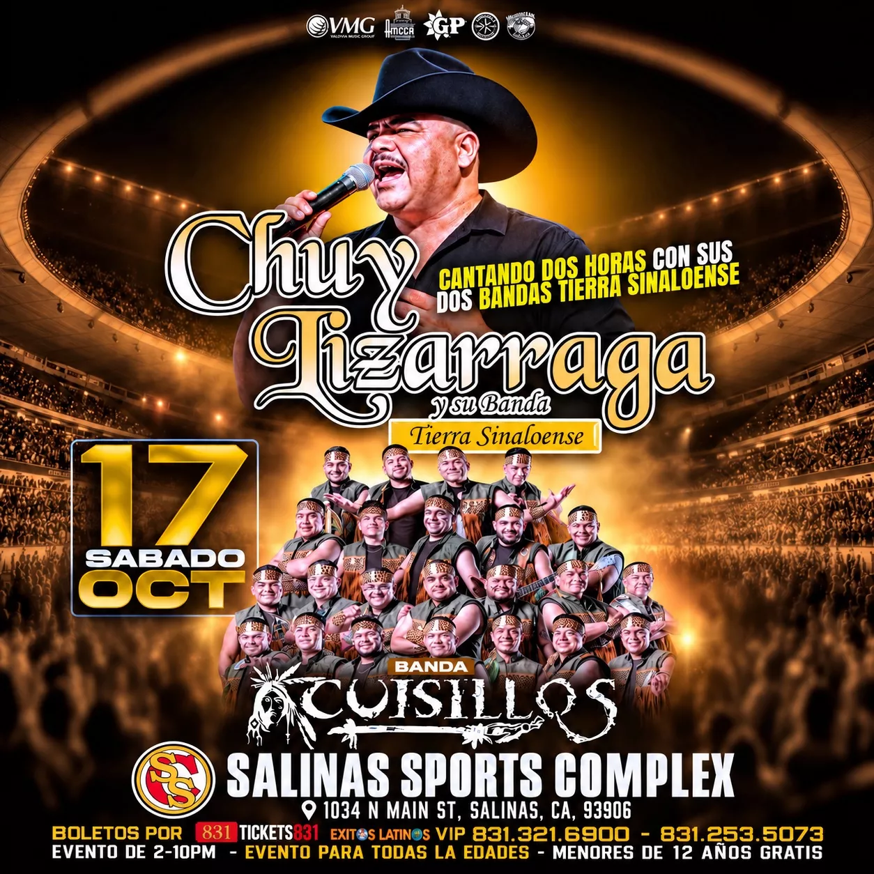 Get Information and buy tickets to Chuy Lizarraga Banda Cuisillos on tickets831