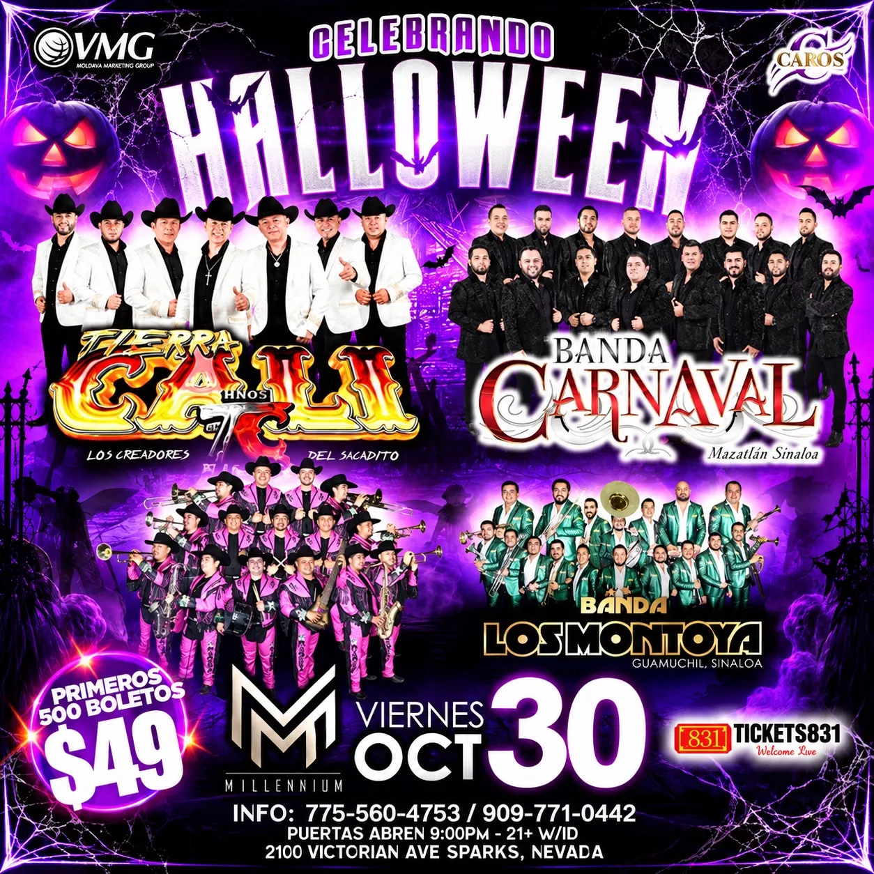 Get Information and buy tickets to Tierra Cali | Banda Carnaval Banda Los Montaya Y Más on tickets831