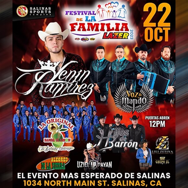 Get Information and buy tickets to Festival De La Familia Radio Lazer on tickets831
