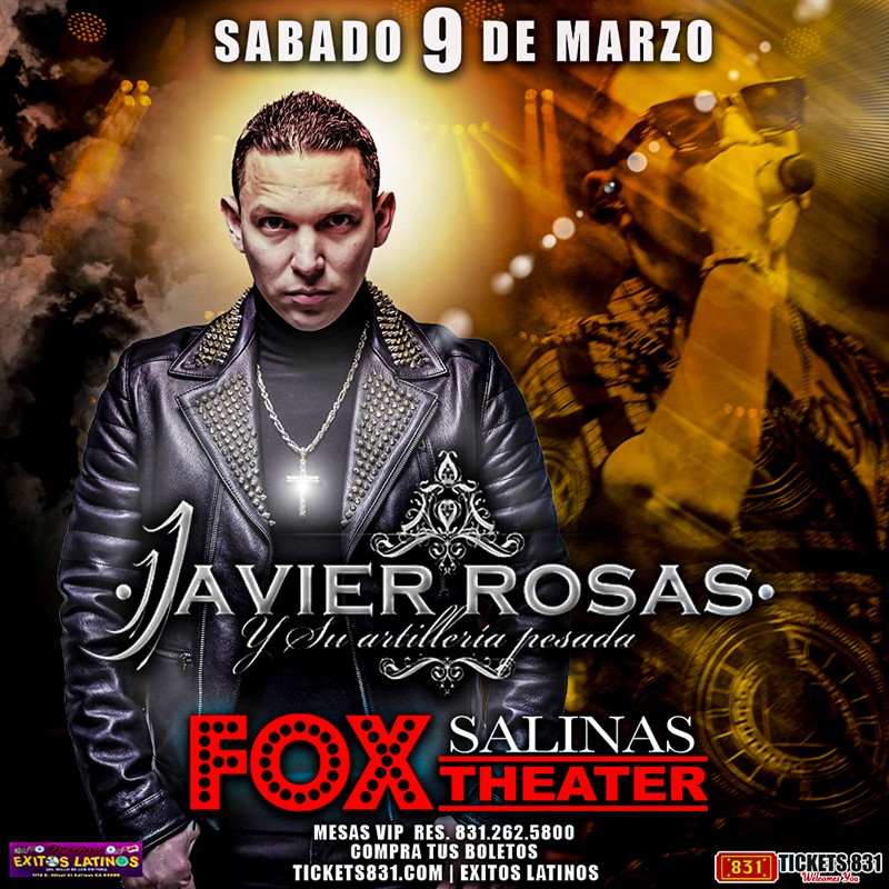 Obtener información y comprar entradas para Javier Rosas  en tickets831.