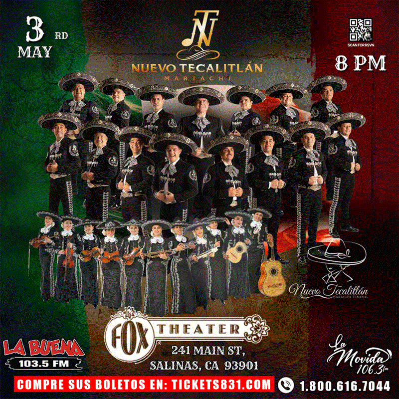 Get Information and buy tickets to Nuevo Tecalitlan Mariachi Nuevo Tecalitlan Mariachi Femenil on tickets831