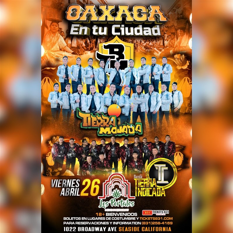 Get Information and buy tickets to Oacaxa En Tu Cuidad Banda Tierra Mojada on tickets831