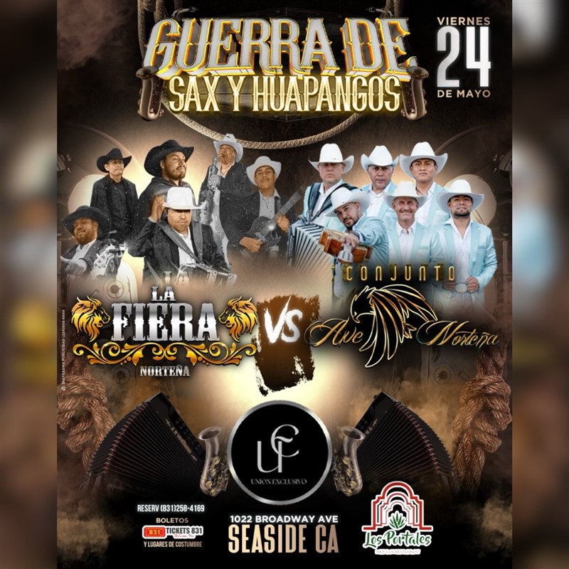 Get Information and buy tickets to Guerra de Sax y Guapangos  on tickets831