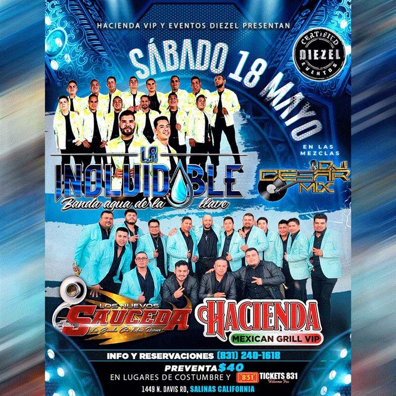 Get Information and buy tickets to La Inolvidable Banda Agua de la Llave  on tickets831