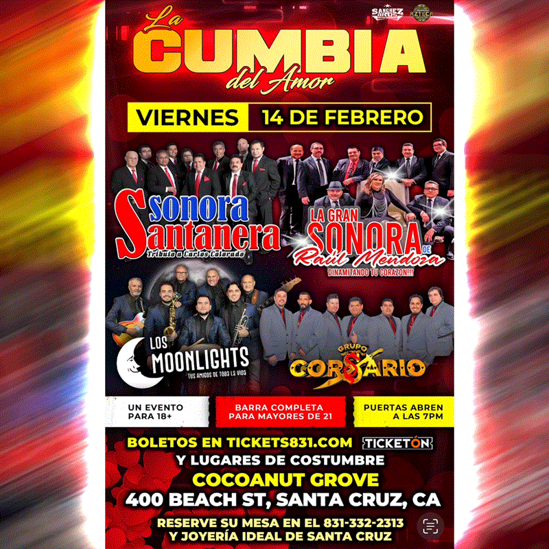 Get Information and buy tickets to La Cumbia Del Amor  on tickets831