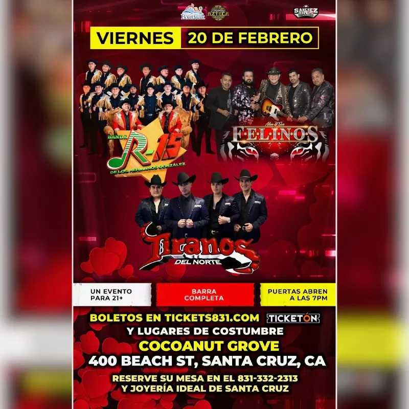 Get Information and buy tickets to Banda R15 | Felinos | Los Tiranos del Norte  on tickets831