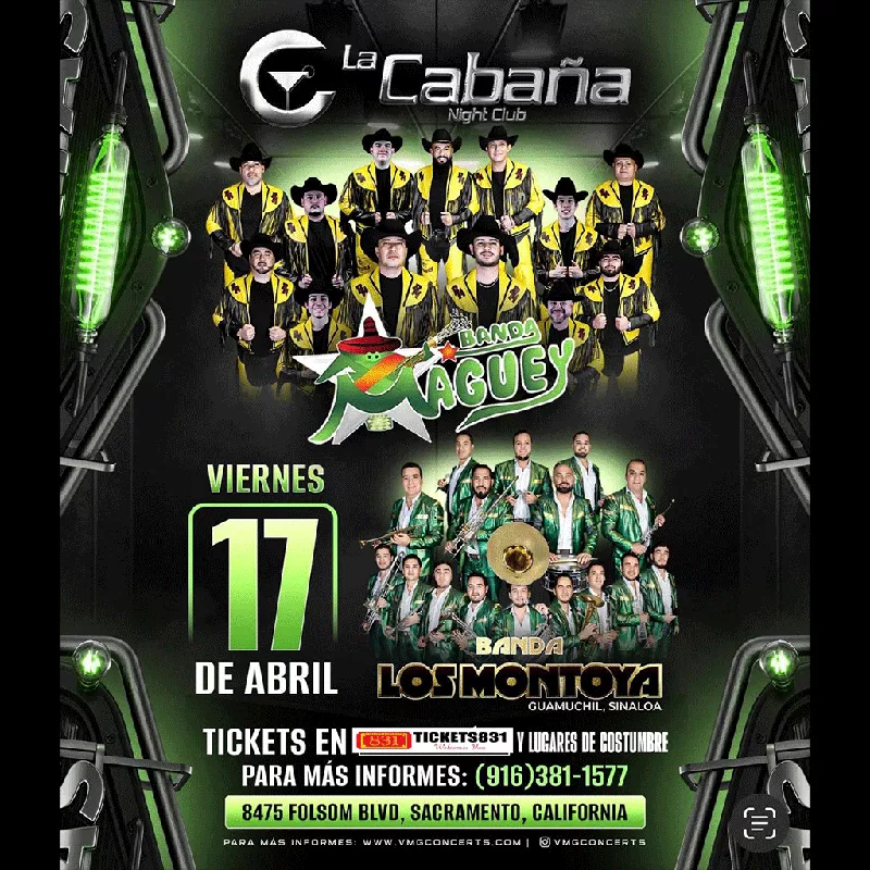Get Information and buy tickets to Banda Maguey | Banda Los Montoya  on tickets831