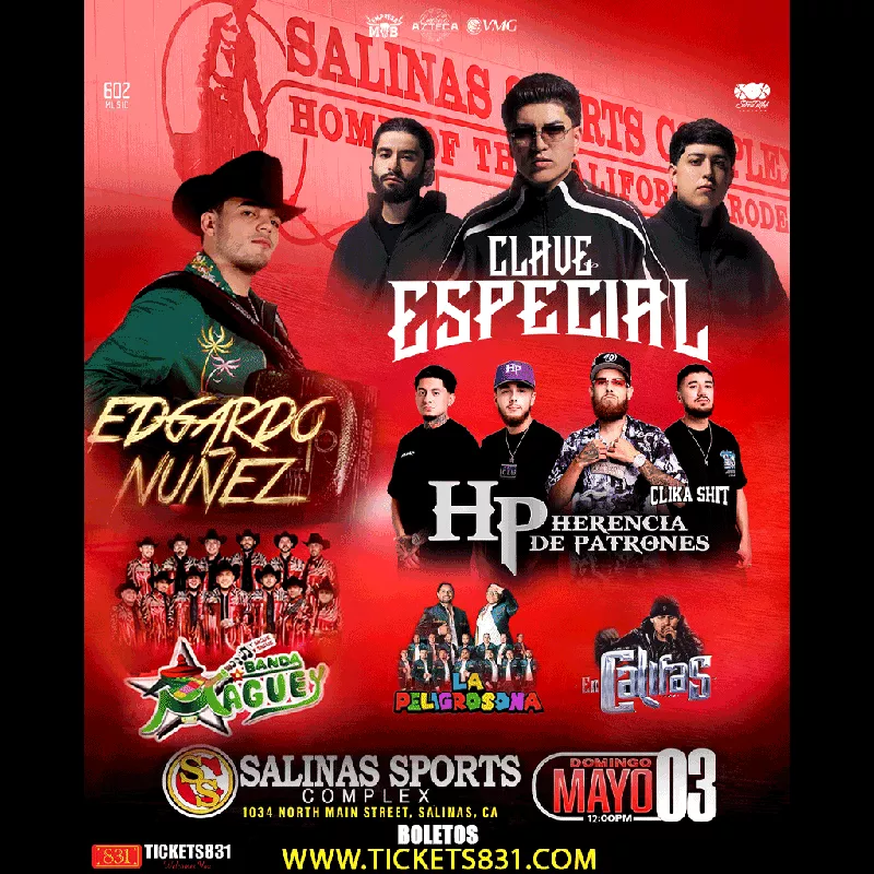 Get Information and buy tickets to Clave Especial | Edgardo Nunez Herencia De Patrones | Banda Maguey Y Mas on tickets831
