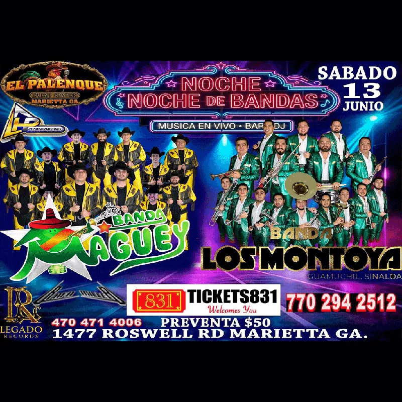 Get Information and buy tickets to Banda Maguey | Banda Los Montoya  on tickets831