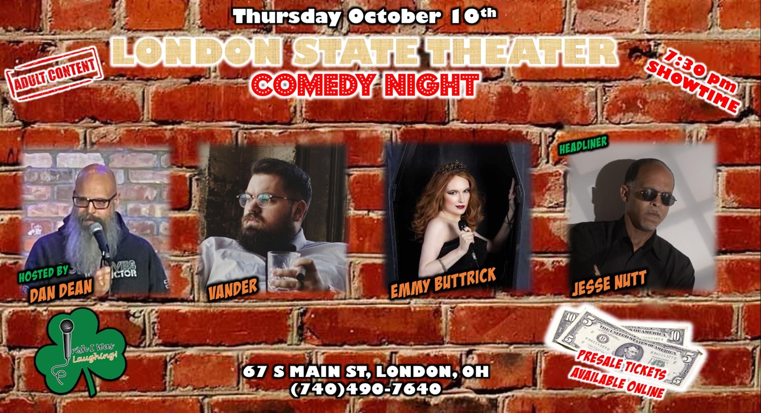 Comedy Night with headliner Jesse Nutt 10/10 image