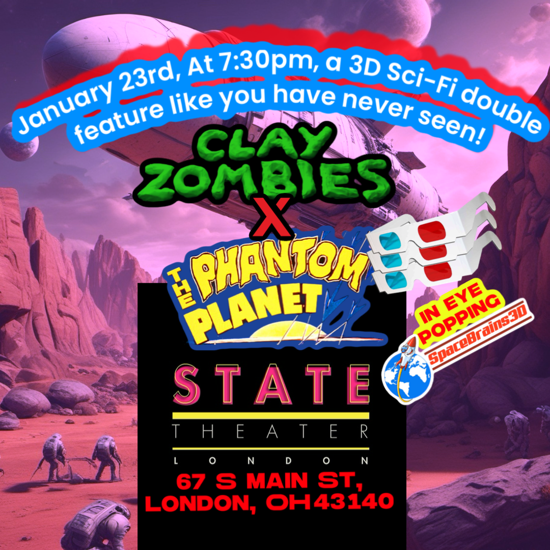 Clay Zombies 3D double feature image
