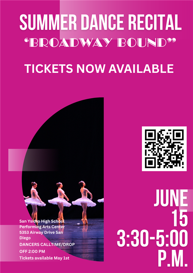Get Information and buy tickets to Summer Dance Recital 3:30-5:00 pm Line starts at 2:00 pm, Doors open at 3:00 pm on Hollywood Music