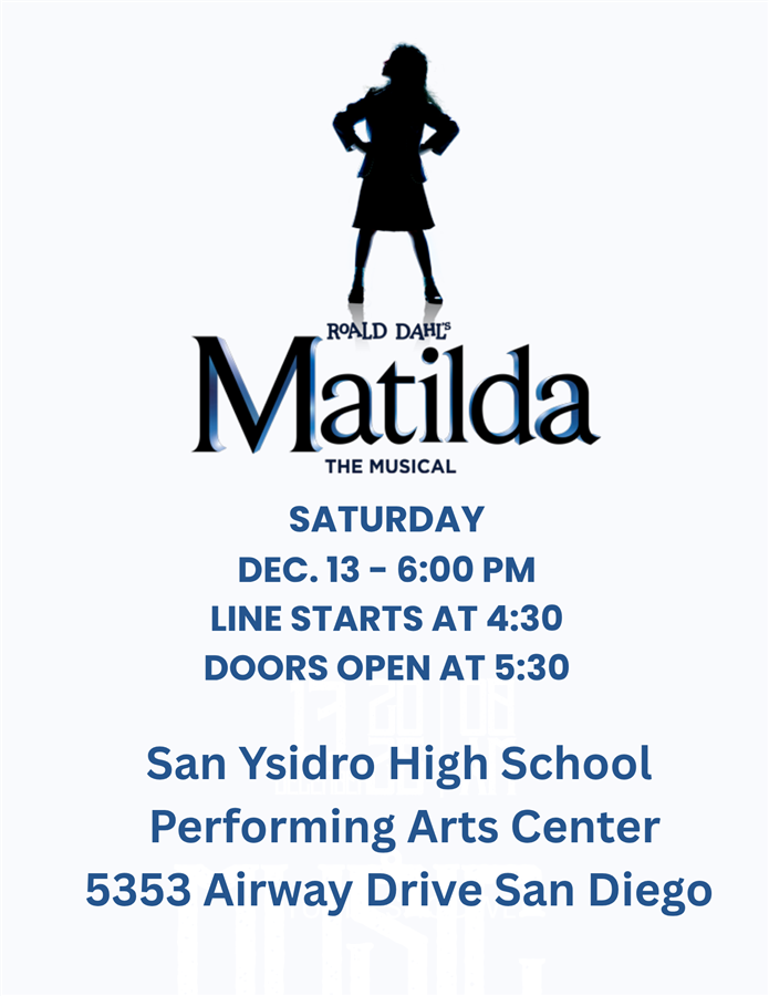 Matilda Jr. The Musical -Saturday, Dec 13, 2025