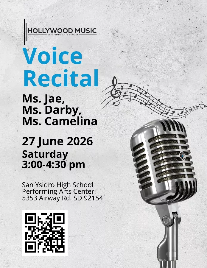 Voice Recital 3:00-4:30