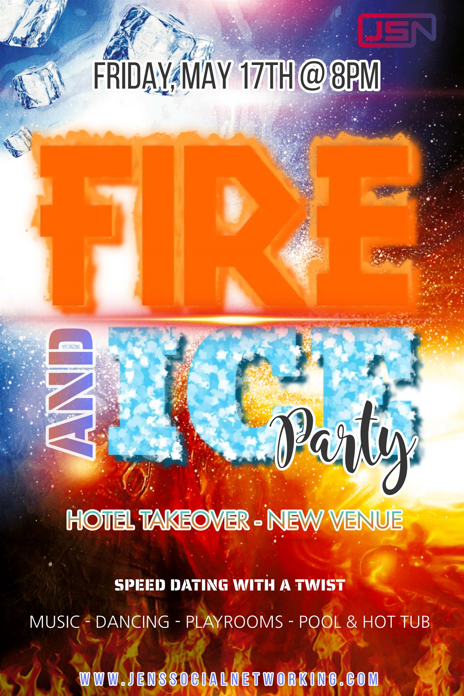 Fire & Ice May 17, 2024 on May 17, 20:00@One hour west of Madison - Buy tickets and Get information on Jen's Social Networking 