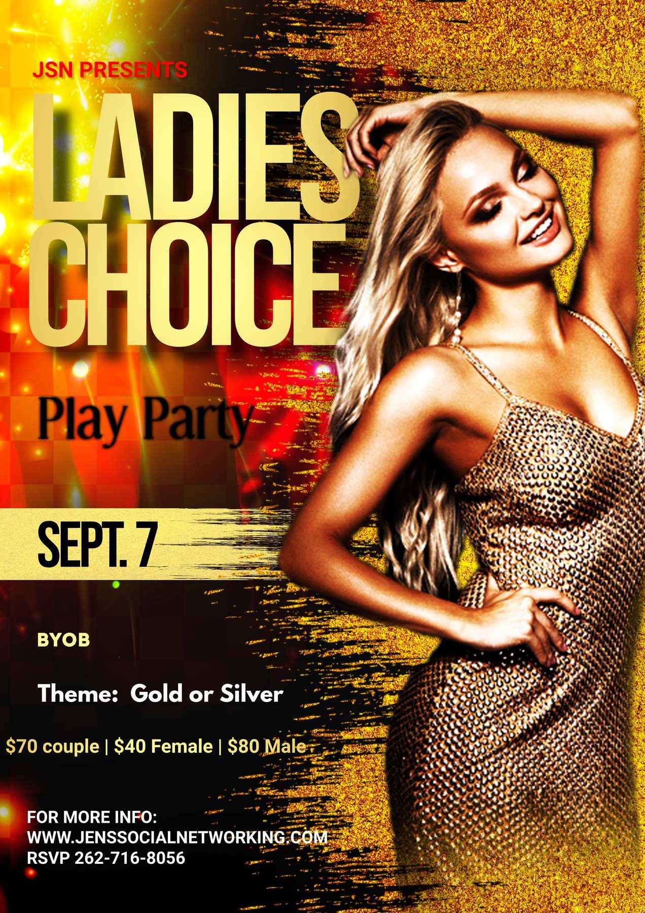 Ladies Choice Play Party Full Swap Play Event on Sep 07, 19:00@Embassy Suites by Hilton - Buy tickets and Get information on Jen's Social Networking 