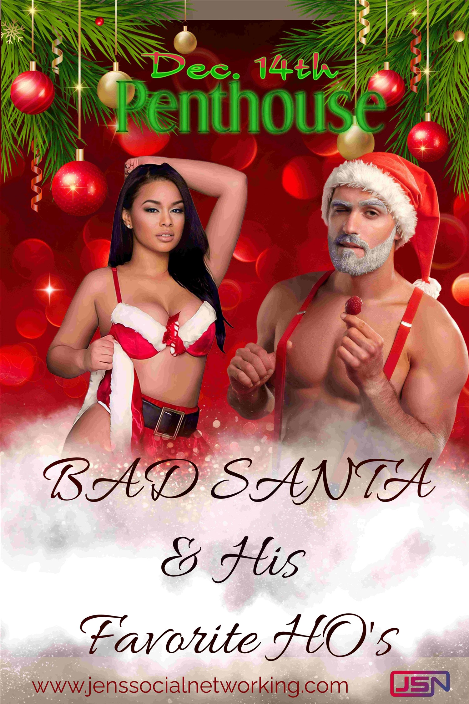 Bad Santa & His Favorite Ho's Full Swap Play Event on Dec 14, 19:00@Embassy Suites by Hilton - Buy tickets and Get information on Jen's Social Networking 