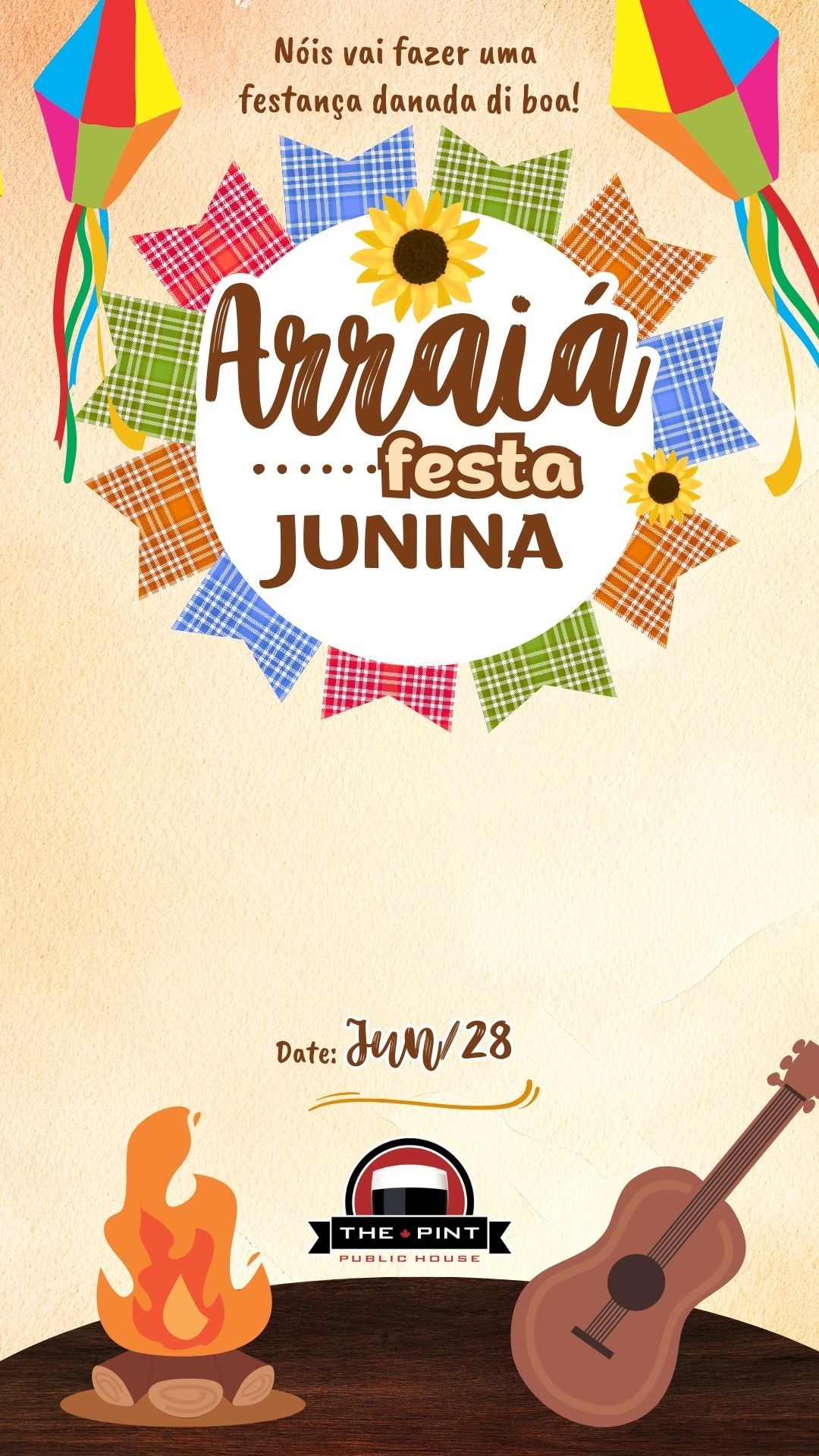Arraia - Festa Junina  on Jun 28, 22:00@The Pint Public House - Buy tickets and Get information on BR Beat Mix 