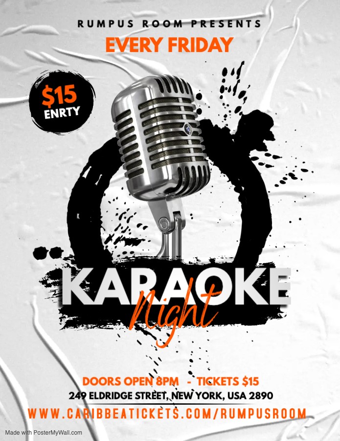 Get Information and buy tickets to KARAOKE NIGHT  on Caribbea Tickets