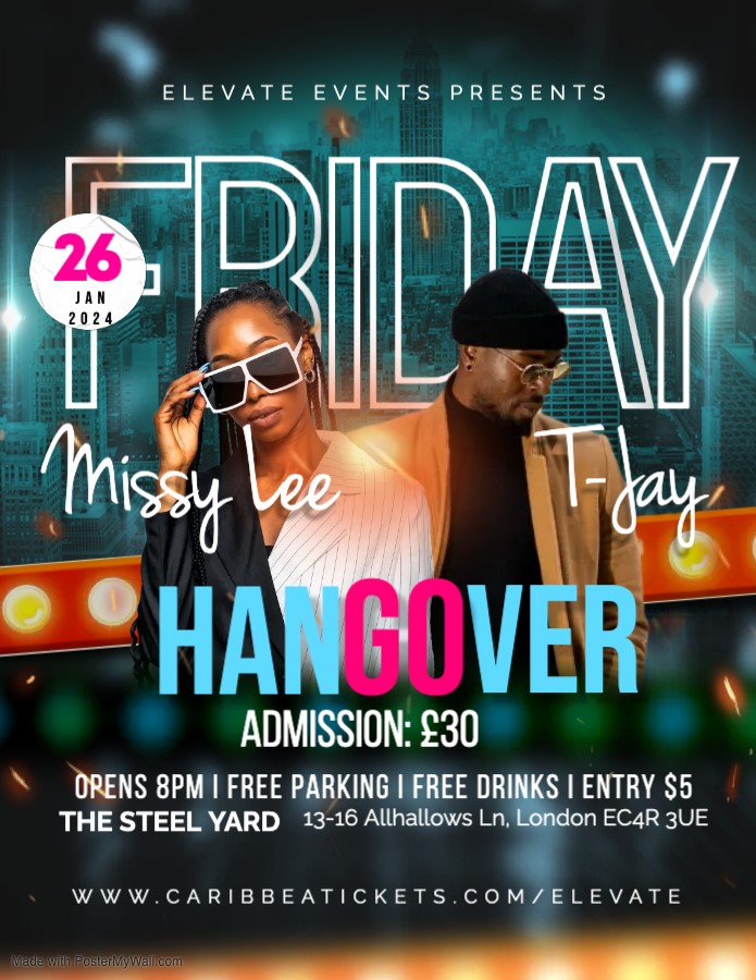Get Information and buy tickets to FRIDAY HANGOVER  on Caribbea Tickets